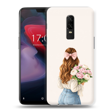 Пластиковый чехол на OnePlus 6 с принтом женский Пластиковый чехол на OnePlus 6 с принтом женский