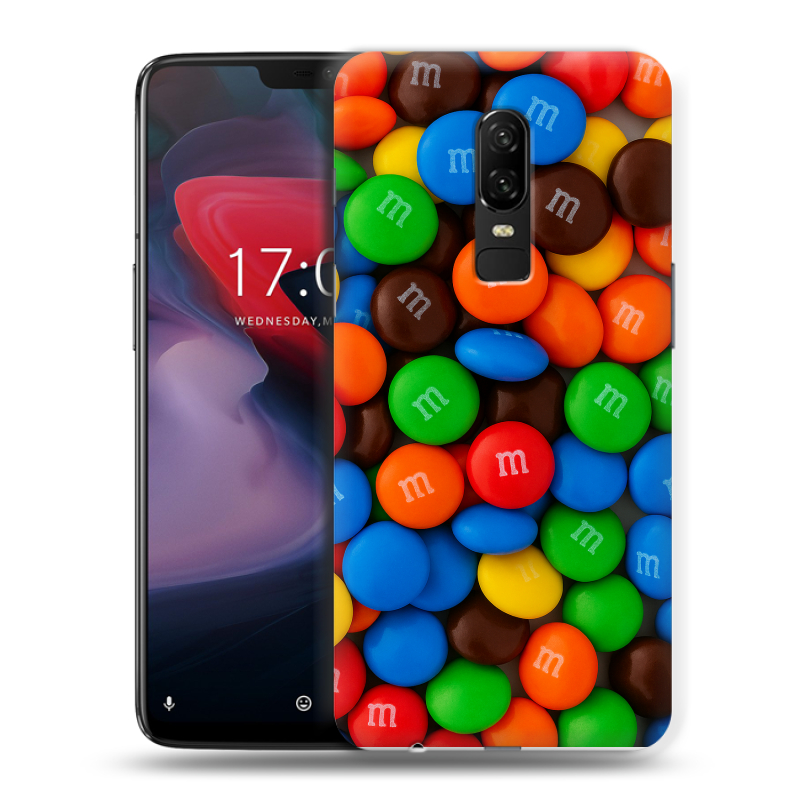 Пластиковый чехол на OnePlus 6 с принтом Конфеты Пластиковый чехол на OnePlus 6 с принтом Конфеты