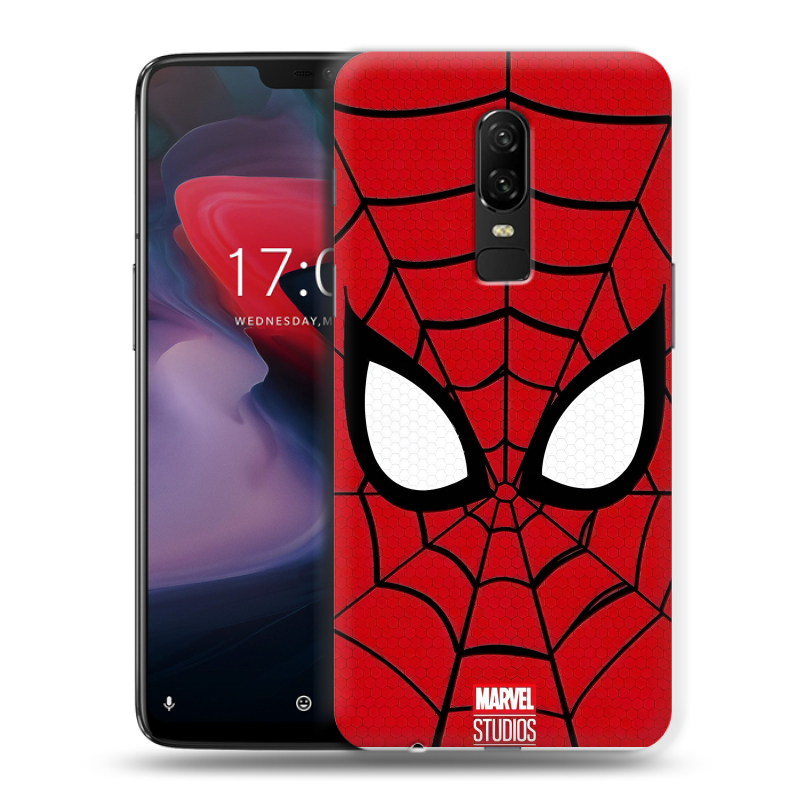 Пластиковый чехол на OnePlus 6 с принтом человек паук spiderman Пластиковый чехол на OnePlus 6 с принтом человек паук spiderman
