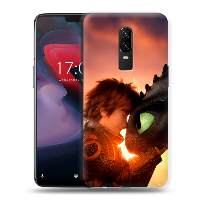 Пластиковый чехол на OnePlus 6 с принтом Как приручить дракона Пластиковый чехол на OnePlus 6 с принтом Как приручить дракона