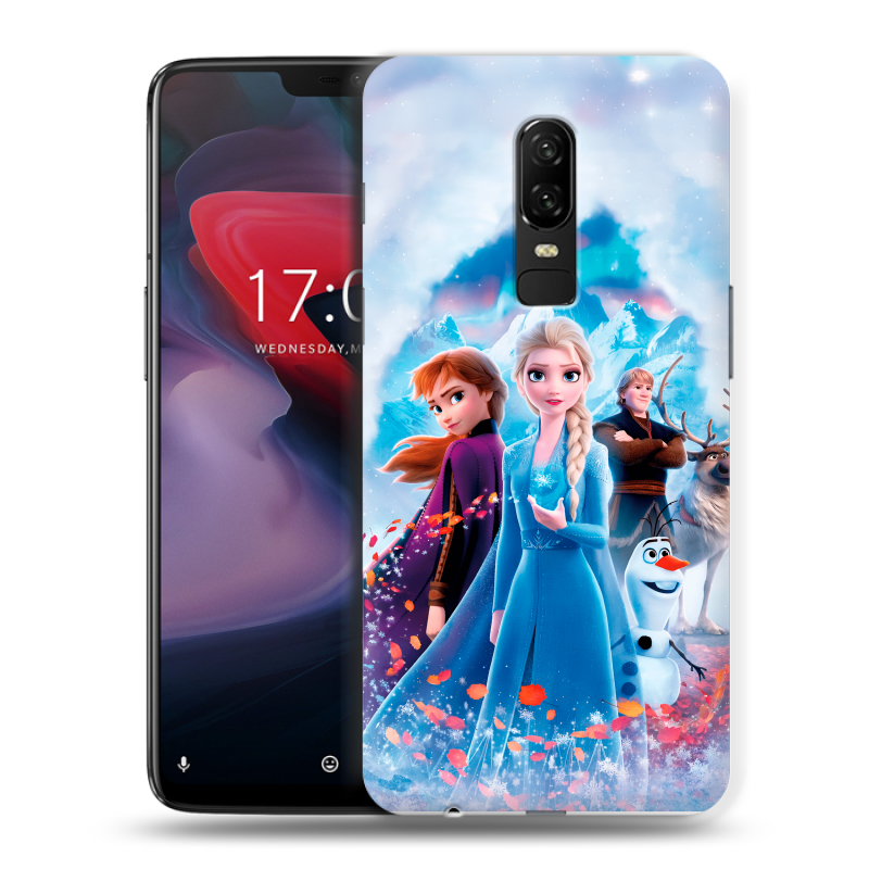 Пластиковый чехол на OnePlus 6 с принтом Холодное сердце Frozen Пластиковый чехол на OnePlus 6 с принтом Холодное сердце Frozen