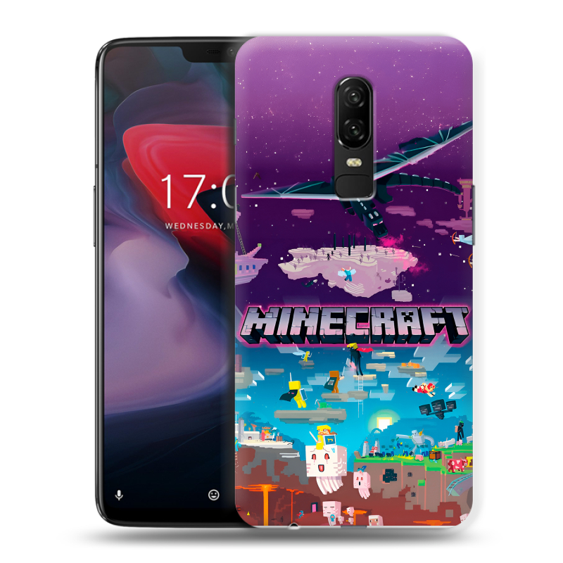 Пластиковый чехол на OnePlus 6 с принтом Майнкрафт Minecraft Пластиковый чехол на OnePlus 6 с принтом Майнкрафт Minecraft