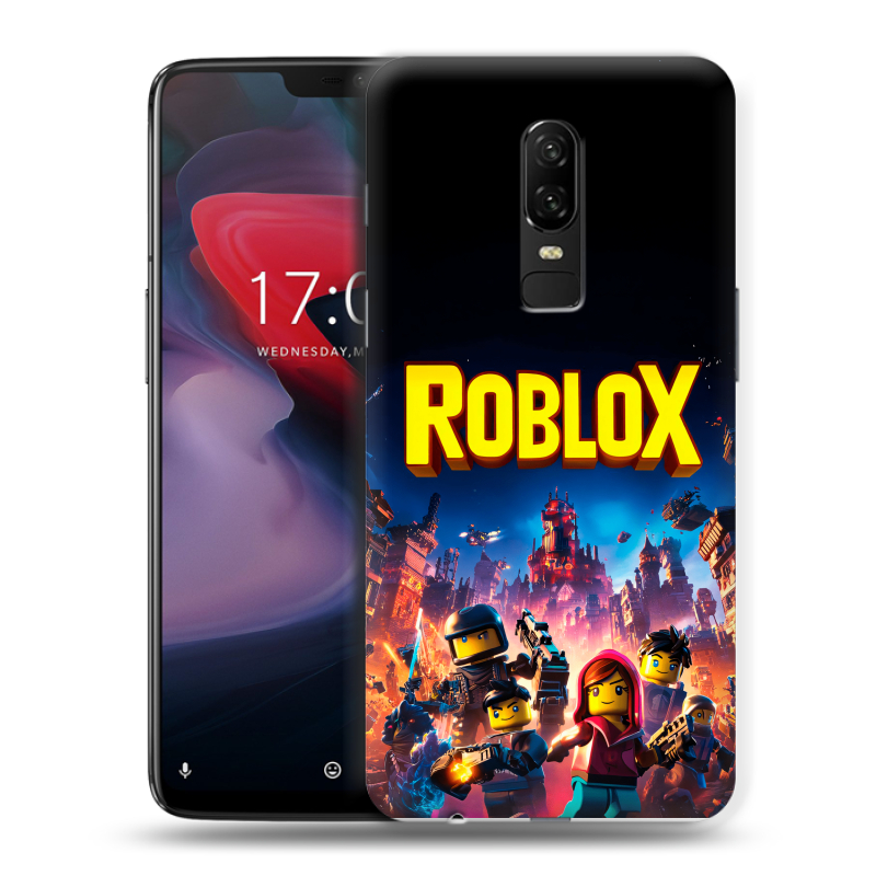 Пластиковый чехол на OnePlus 6 с принтом Roblox Роблокс Пластиковый чехол на OnePlus 6 с принтом Roblox Роблокс