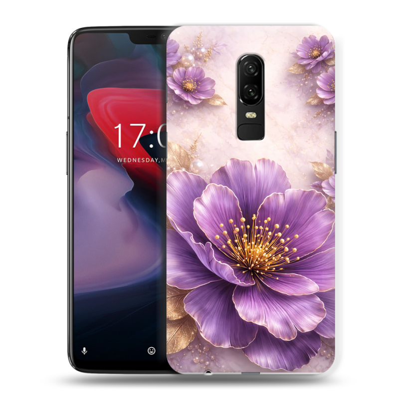 Пластиковый чехол на OnePlus 6 с принтом женский Пластиковый чехол на OnePlus 6 с принтом женский
