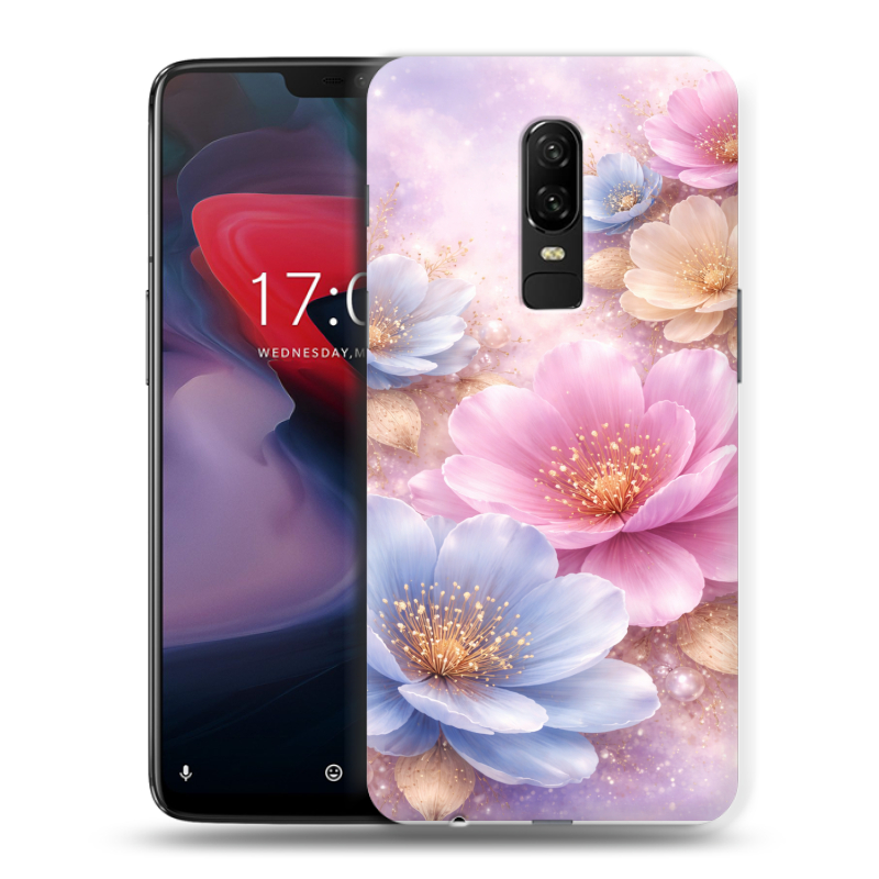 Пластиковый чехол на OnePlus 6 с принтом женский Пластиковый чехол на OnePlus 6 с принтом женский