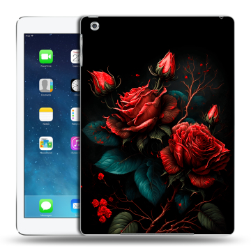 Силиконовый чехол на Ipad Air с принтом Розы красные