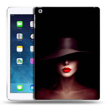 Силиконовый чехол на Ipad Air с принтом Девушка в шляпе Силиконовый чехол на Ipad Air с принтом Девушка в шляпе