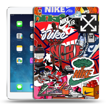 Силиконовый чехол на Ipad Air с принтом Найк Nike яркий Силиконовый чехол на Ipad Air с принтом Найк Nike яркий