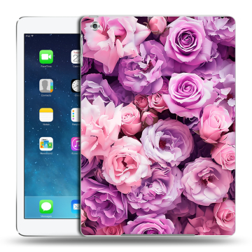 Силиконовый чехол на Ipad Air с принтом лавандовые розы
