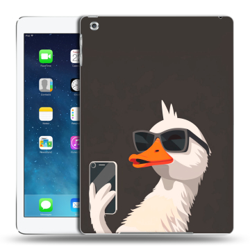 Силиконовый чехол на Ipad Air с принтом утка в очках Силиконовый чехол на Ipad Air с принтом утка в очках