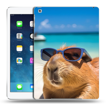 Силиконовый чехол на Ipad Air с принтом Капибара