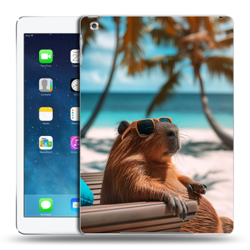 Силиконовый чехол на Ipad Air с принтом Капибара