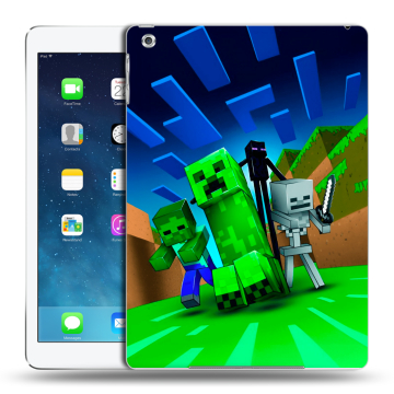 Силиконовый чехол на Ipad Air с принтом Майнкрафт