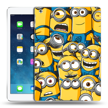 Силиконовый чехол на Ipad Air с принтом Миньоны