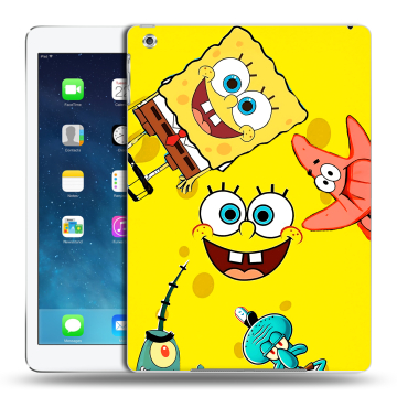 Силиконовый чехол на Ipad Air с принтом Спанч боб Спанчбоб