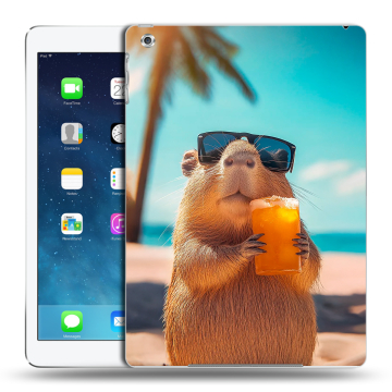 Силиконовый чехол на Ipad Air с принтом Капибара Силиконовый чехол на Ipad Air с принтом Капибара