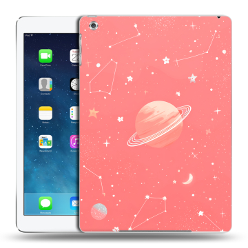 Силиконовый чехол на Ipad Air с принтом Розовый космос