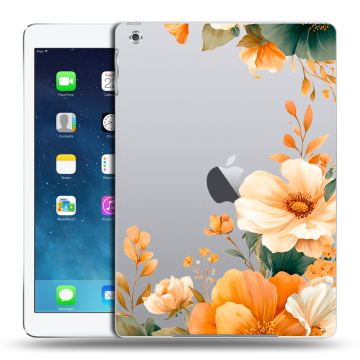Силиконовый чехол на Ipad Air с принтом Цветы принт