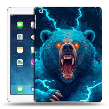 Силиконовый чехол на Ipad Air с принтом Медведь