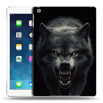 Силиконовый чехол на Ipad Air с принтом Волк