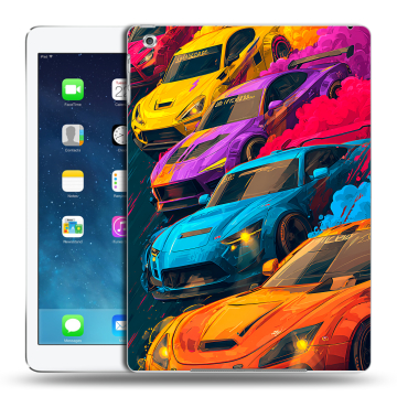 Силиконовый чехол на Ipad Air с принтом Тачки