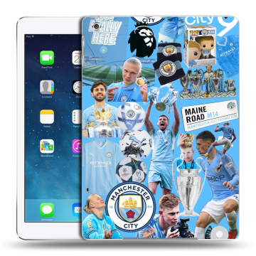 Силиконовый чехол на Ipad Air с принтом Man City Манчестер Сити
