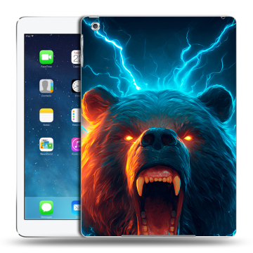 Силиконовый чехол на Ipad Air с принтом Медведь