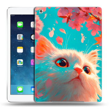 Силиконовый чехол на Ipad Air с принтом Красивый кот