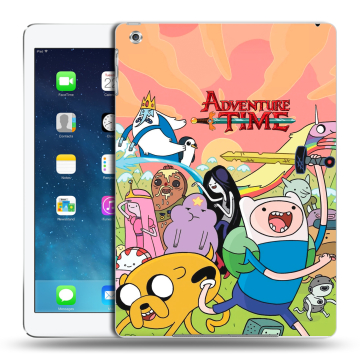 Силиконовый чехол на Ipad Air с принтом Adventure time Время приключений
