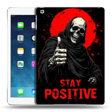 Силиконовый чехол на Ipad Air с принтом смешной скелет