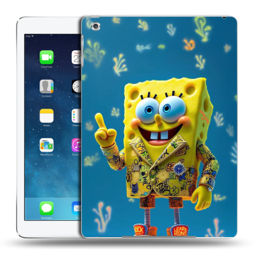 Силиконовый чехол на Ipad Air с принтом Спанч боб Спанчбоб Силиконовый чехол на Ipad Air с принтом Спанч боб Спанчбоб