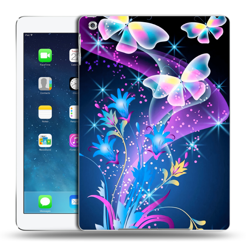 Силиконовый чехол на Ipad Air с принтом Бабочки Силиконовый чехол на Ipad Air с принтом Бабочки