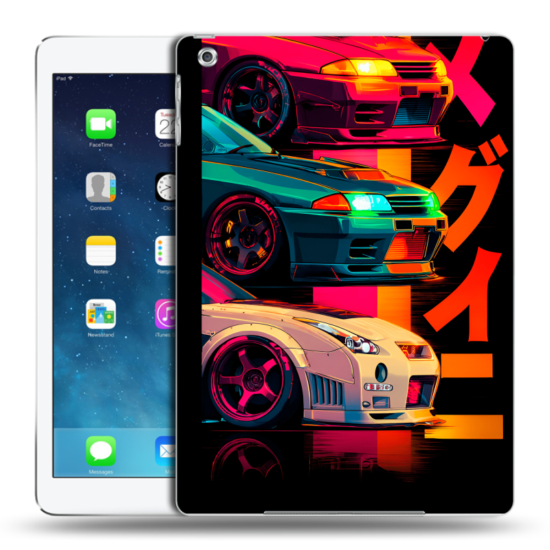 Силиконовый чехол на Ipad Air с принтом Гоночные машины Силиконовый чехол на Ipad Air с принтом Гоночные машины