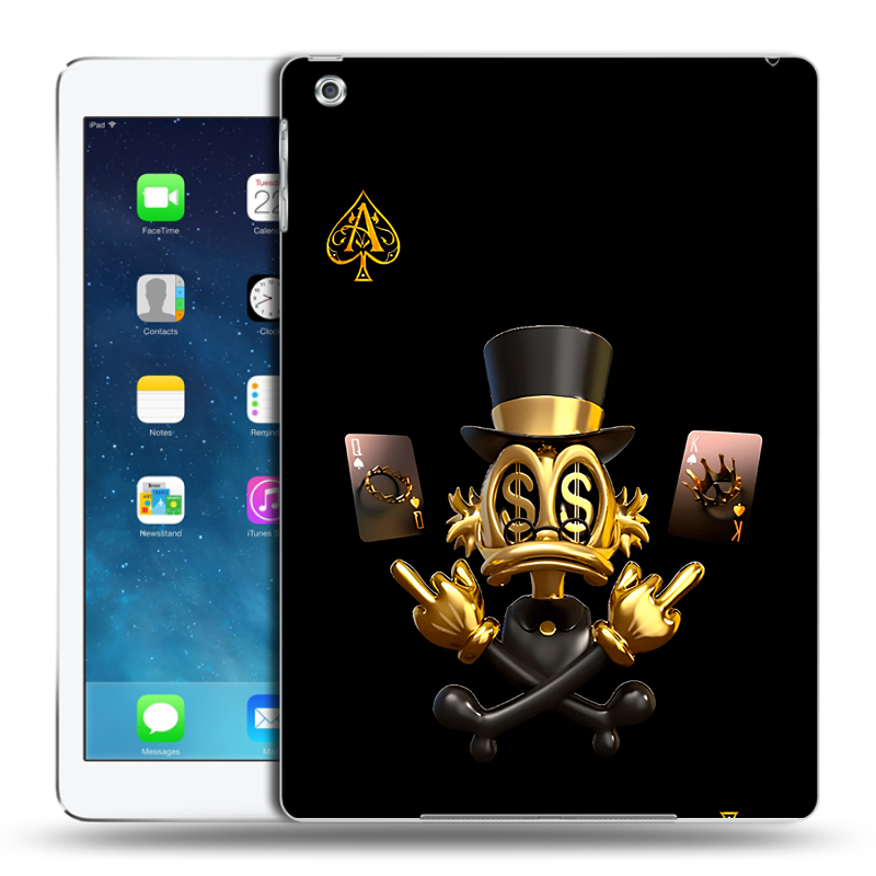 Силиконовый чехол на Ipad Air с принтом Золотой скрудж макдак Силиконовый чехол на Ipad Air с принтом Золотой скрудж макдак