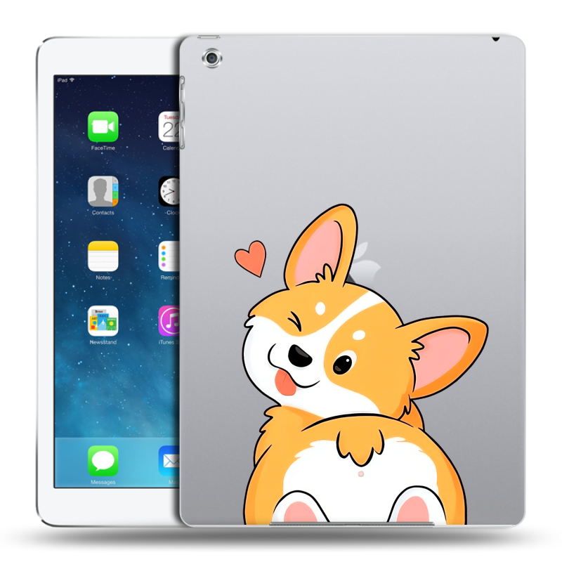 Силиконовый чехол на Ipad Air с принтом Корги Силиконовый чехол на Ipad Air с принтом Корги