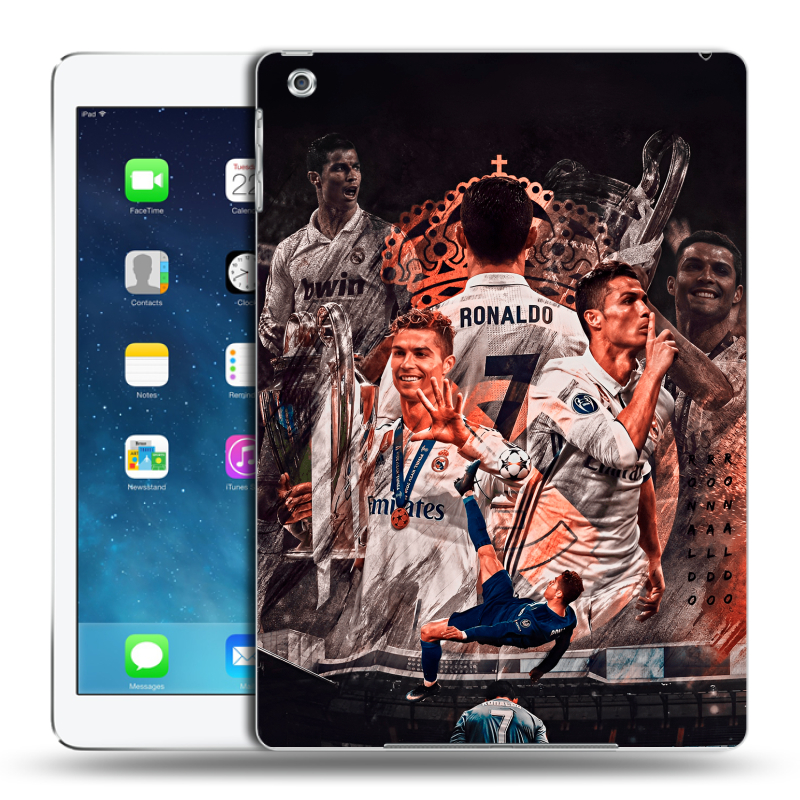 Силиконовый чехол на Ipad Air с принтом Реал Роналдо Real Ronaldo Силиконовый чехол на Ipad Air с принтом Реал Роналдо Real Ronaldo