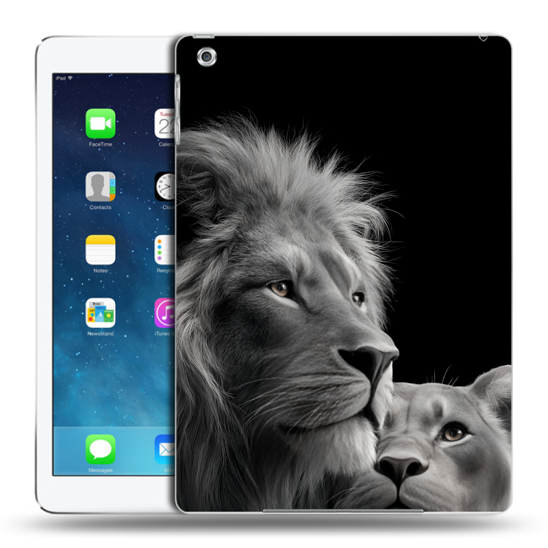 Силиконовый чехол на Ipad Air с принтом Лев кошки Силиконовый чехол на Ipad Air с принтом Лев кошки
