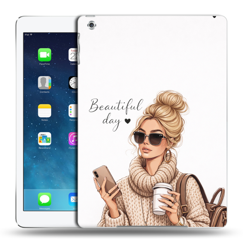 Силиконовый чехол на Ipad Air с принтом женский Силиконовый чехол на Ipad Air с принтом женский