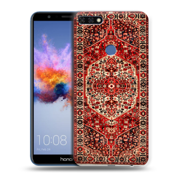 Силиконовый противоударный чехол на Huawei Honor 7C с принтом Ковер