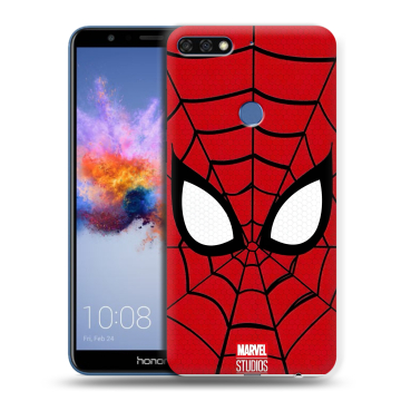 Силиконовый противоударный чехол на Huawei Honor 7C с принтом человек паук spiderman