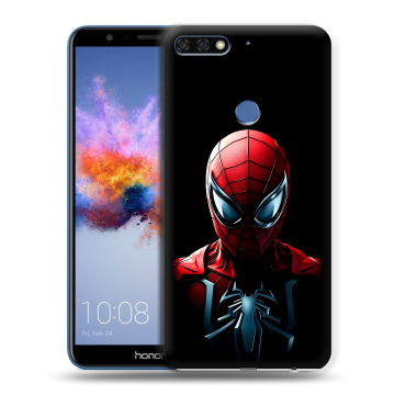 Силиконовый противоударный чехол на Huawei Honor 7C с принтом Spiderman Человек паук