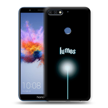 Силиконовый противоударный чехол на Huawei Honor 7C с принтом Harry Potter Гарри Поттер