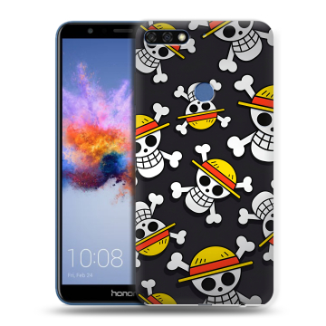 Силиконовый противоударный чехол на Huawei Honor 7C с принтом One Piece Ван Пис