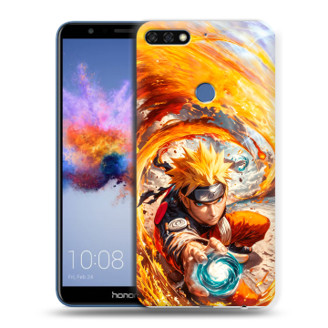 Силиконовый противоударный чехол на Huawei Honor 7C с принтом Аниме Наруто Naruto Силиконовый противоударный чехол на Huawei Honor 7C с принтом Аниме Наруто Naruto