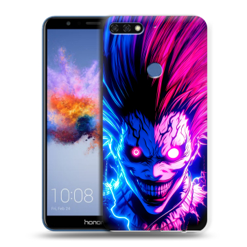 Силиконовый противоударный чехол на Huawei Honor 7C с принтом Death note Тетрадь смерти