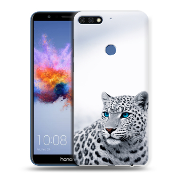 Силиконовый противоударный чехол на Huawei Honor 7C с принтом женский