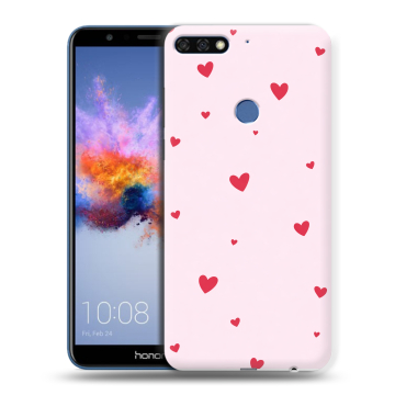 Силиконовый противоударный чехол на Huawei Honor 7C с принтом для девочек