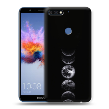 Силиконовый противоударный чехол на Huawei Honor 7C с принтом женский