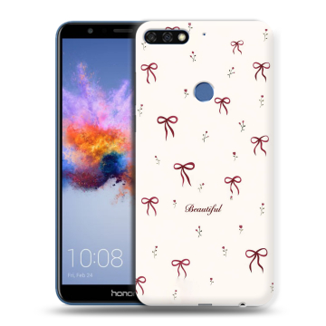 Силиконовый противоударный чехол на Huawei Honor 7C с принтом для девочек