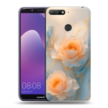 Силиконовый противоударный чехол на Huawei Y6 Prime (2018) с принтом Женский Силиконовый противоударный чехол на Huawei Y6 Prime (2018) с принтом Женский